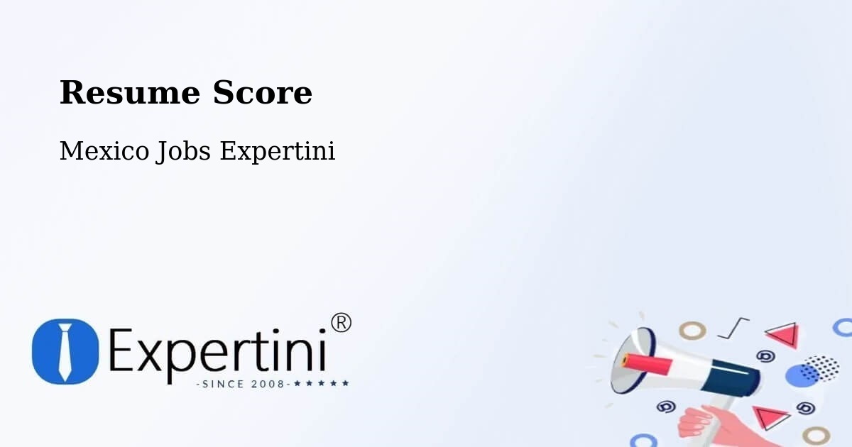 Resume Score & Job Description Match Tool – Puga - Mexico Jobs Expertini
